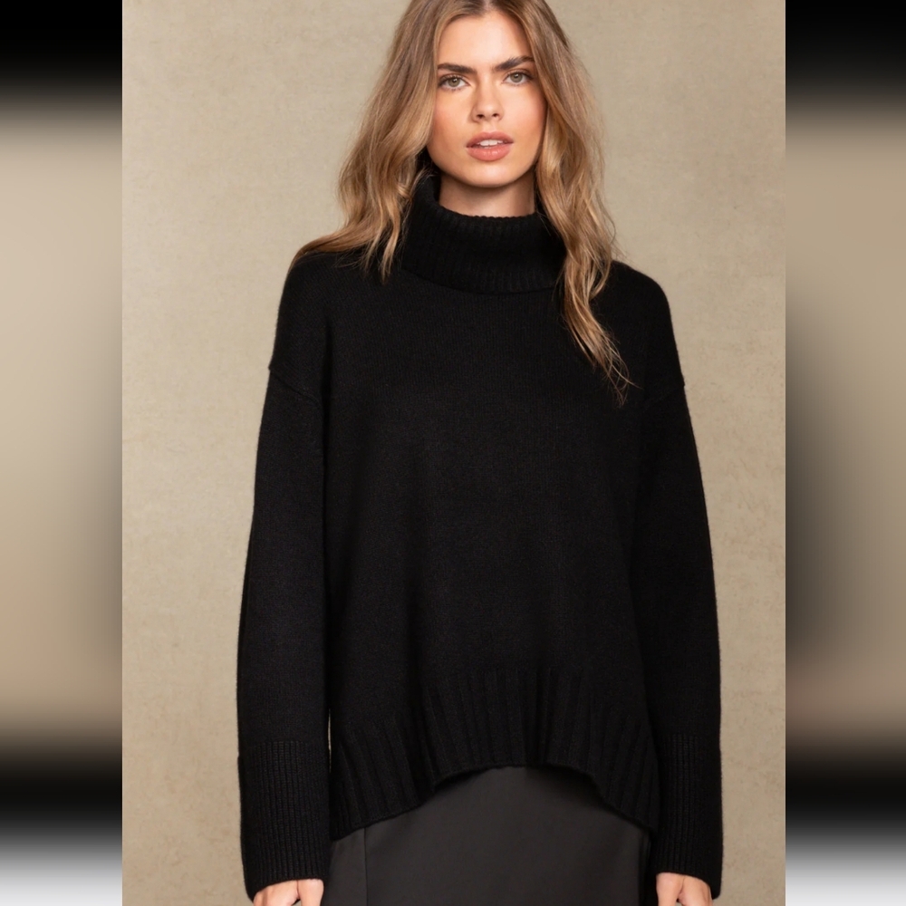 NakedCashmere Janine black turtleneck